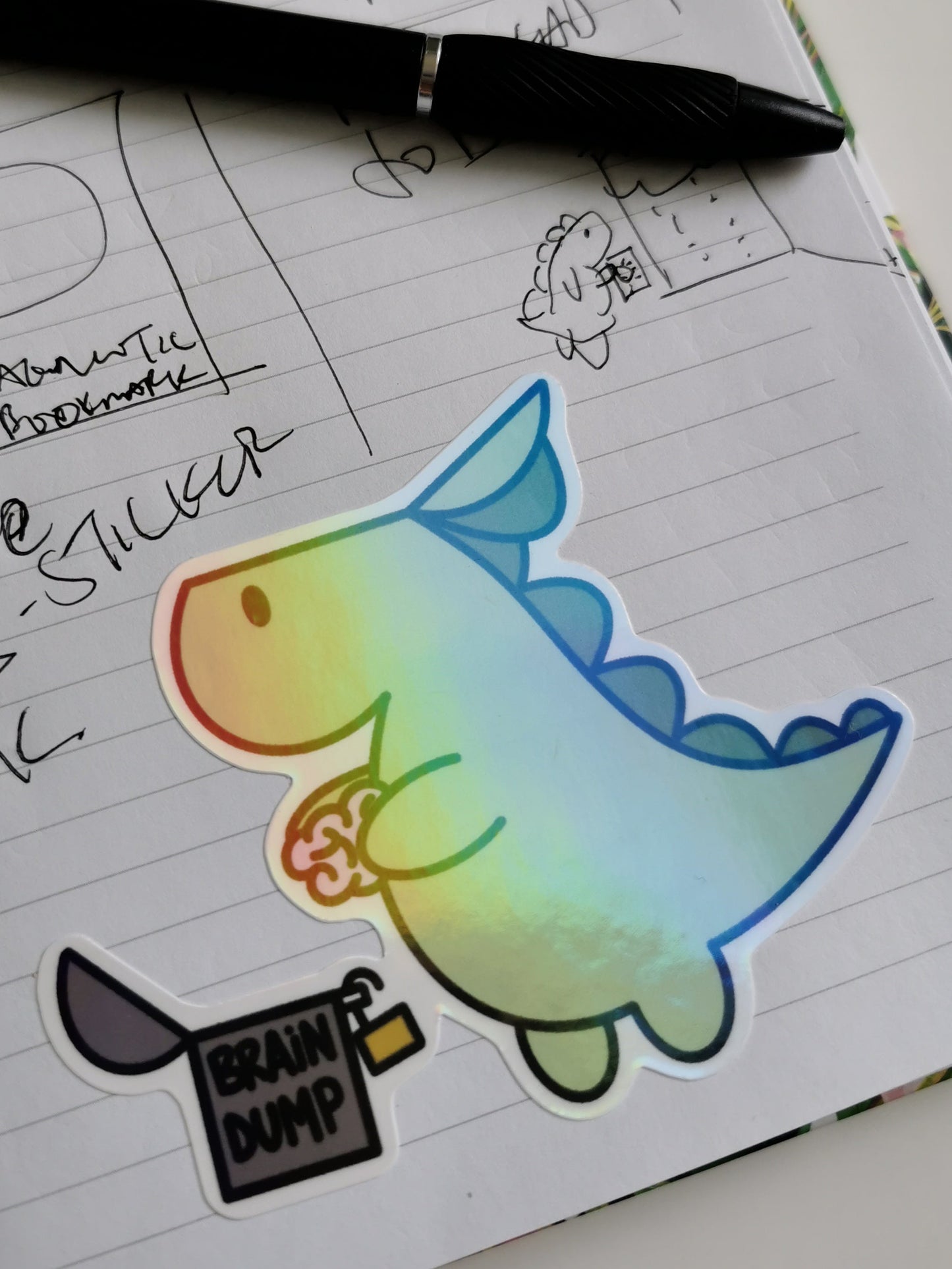 Brain Dump Die Cut Sticker