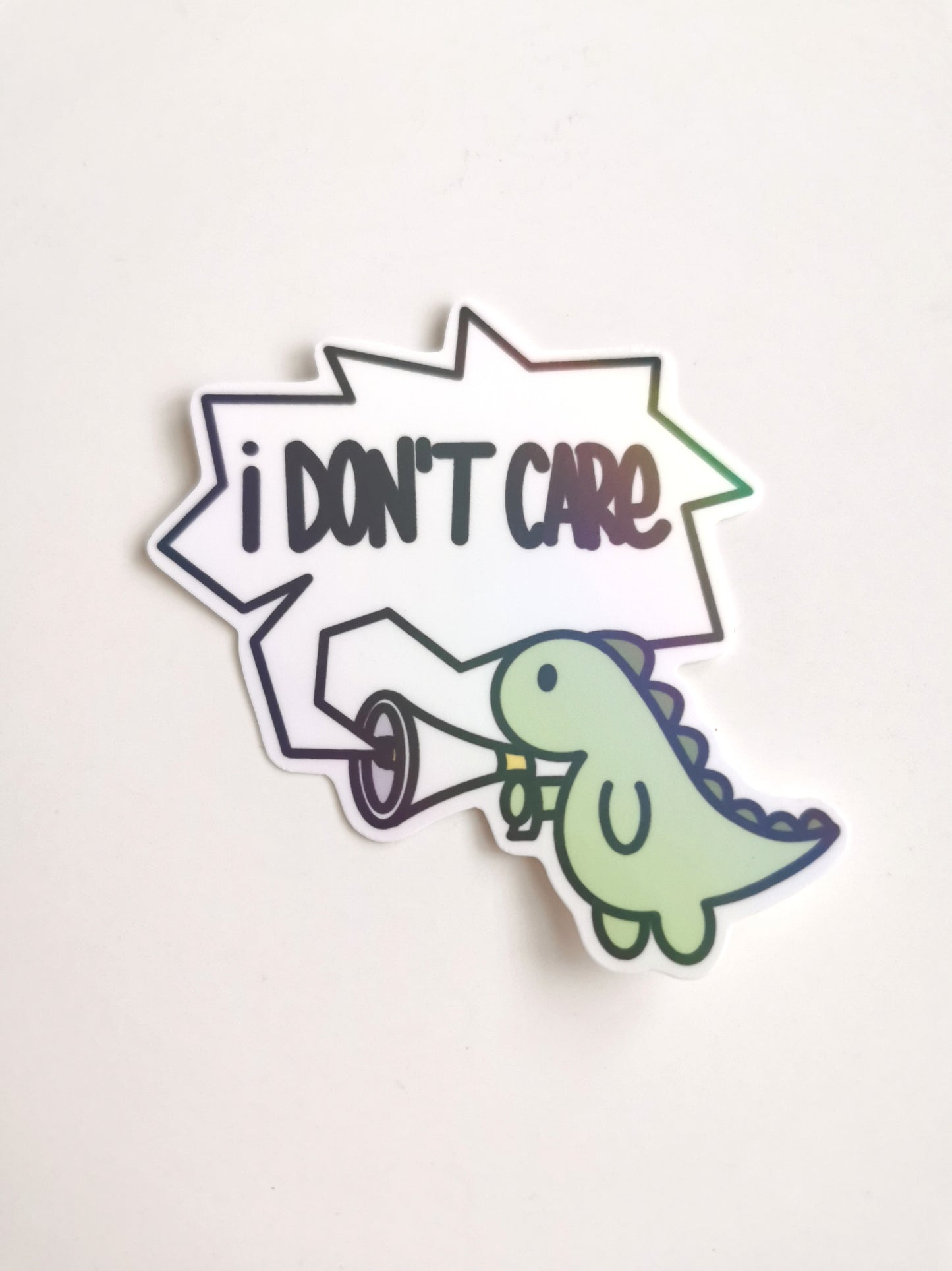 I Don't Care Die Cut Sticker