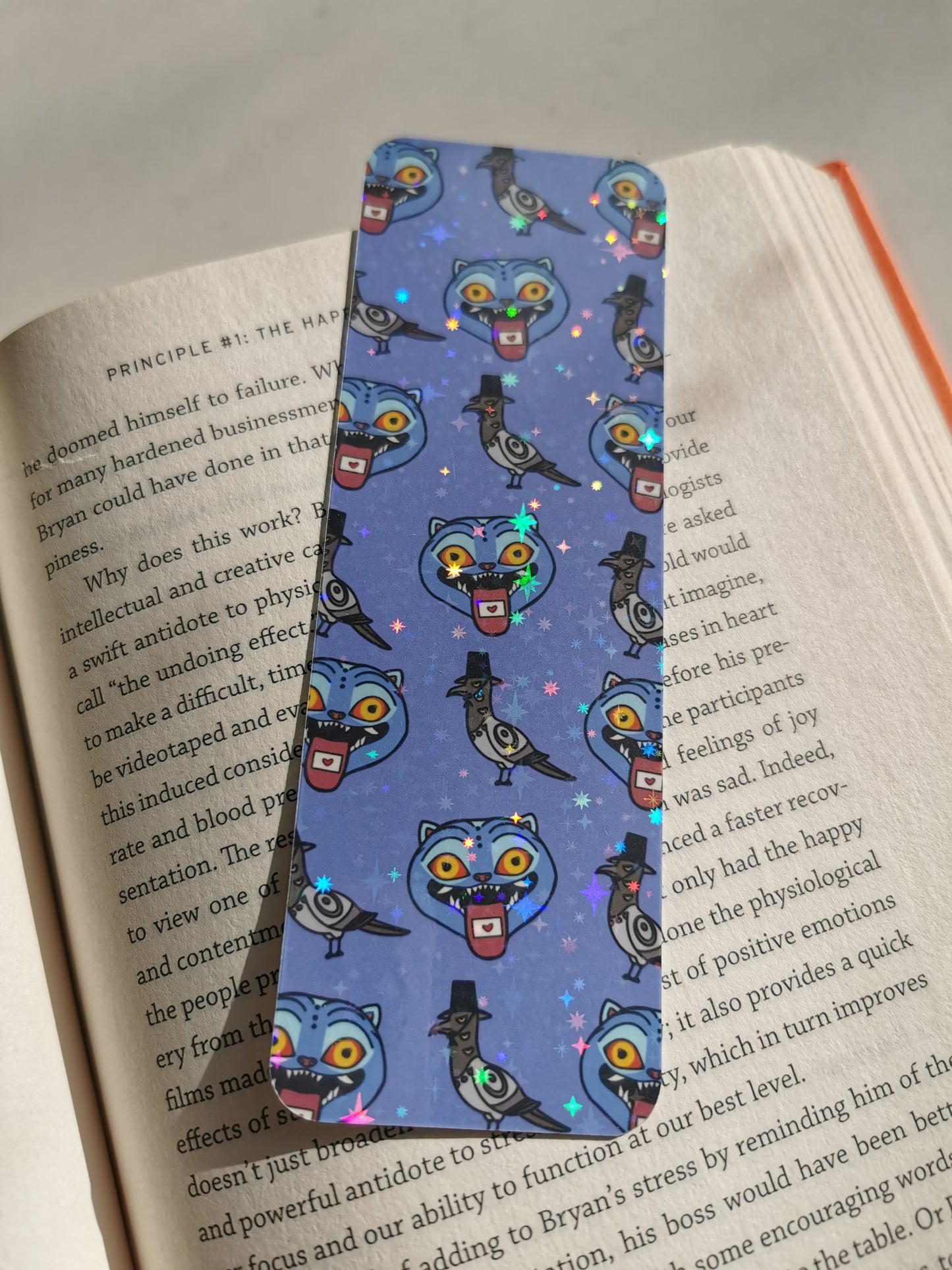 Derpy Tiger and 6 Eyed Magpie Bookmark