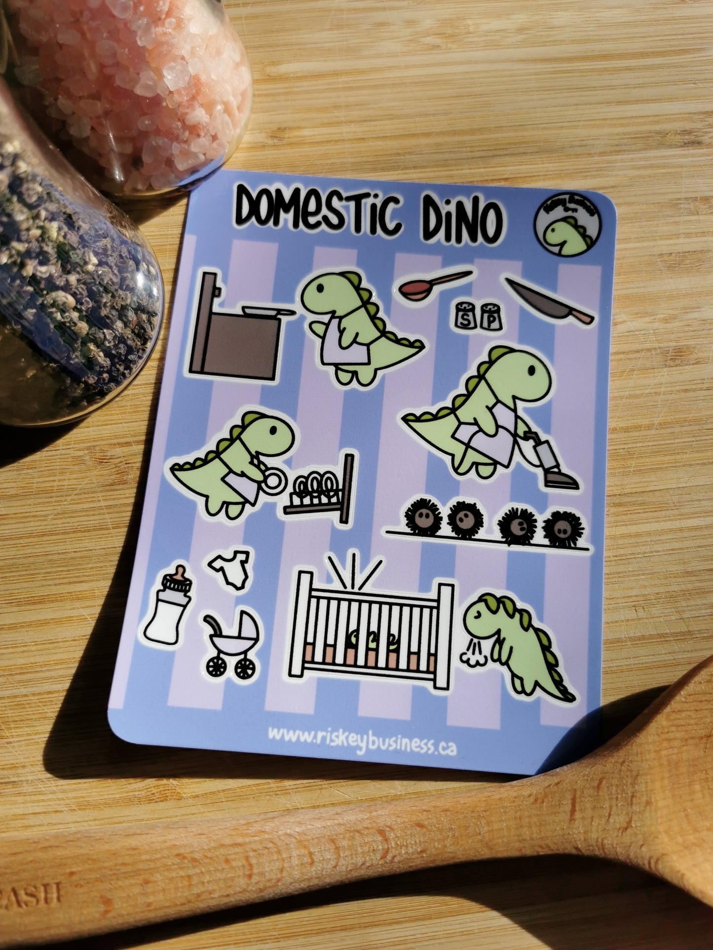 Domestic Dino Sticker Sheet
