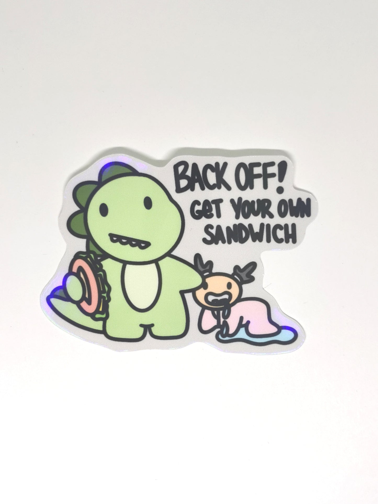 Back Off Die Cut Sticker