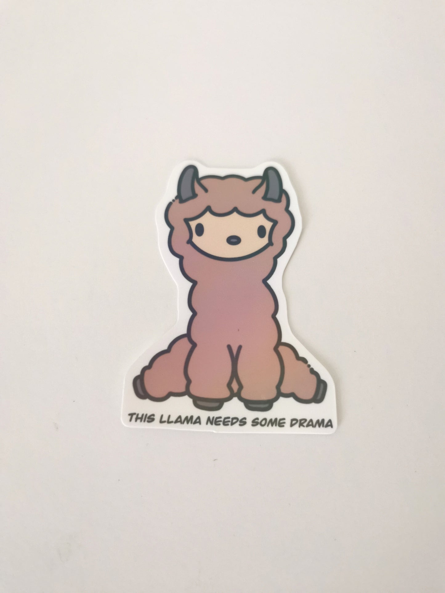 Llama Needs Drama Sticker