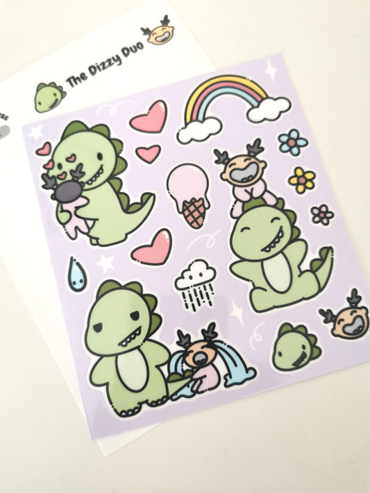 Dizzy Duo Fun Sticker Sheet