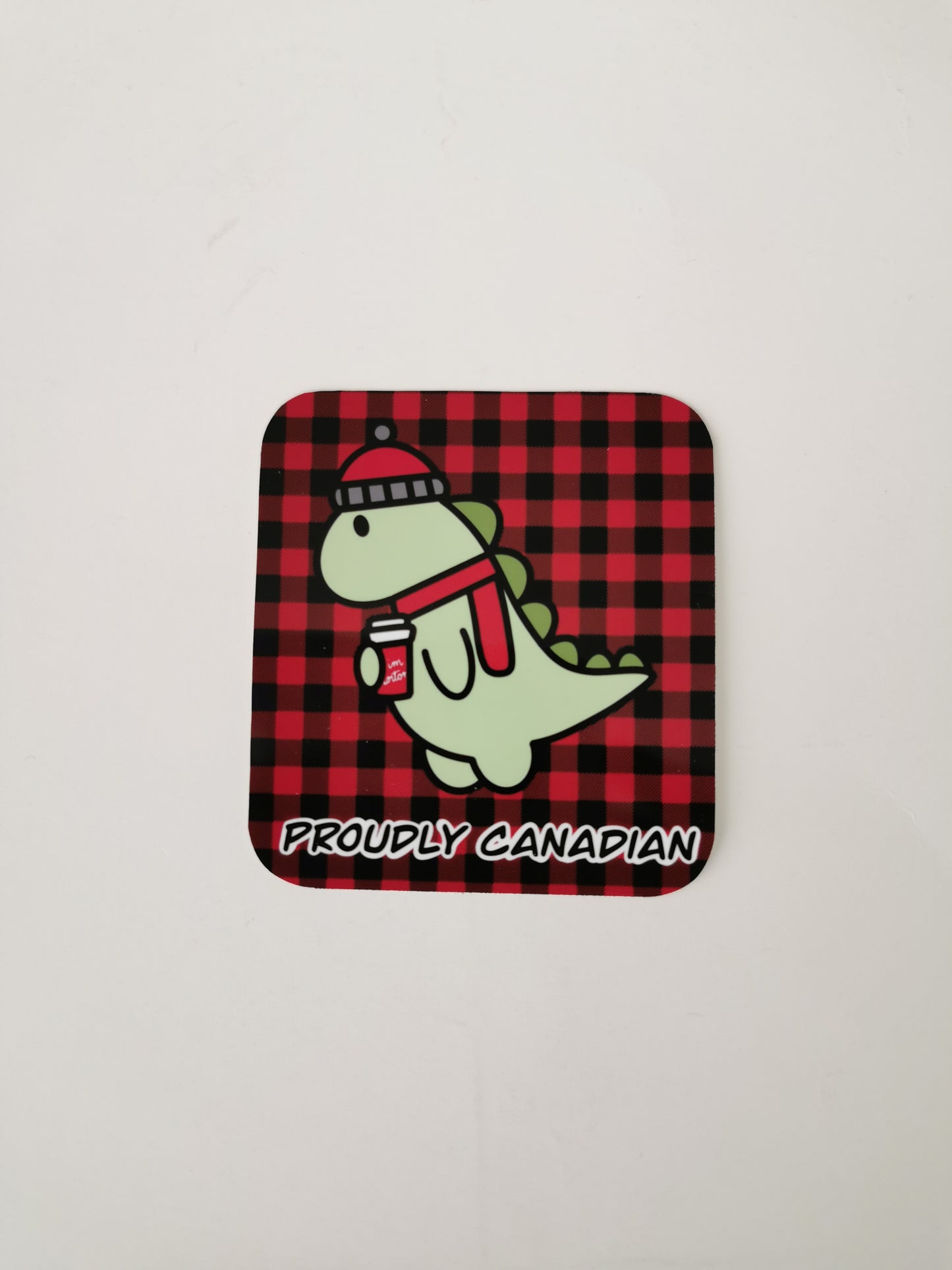 Proudly Canadian Dino Sticker