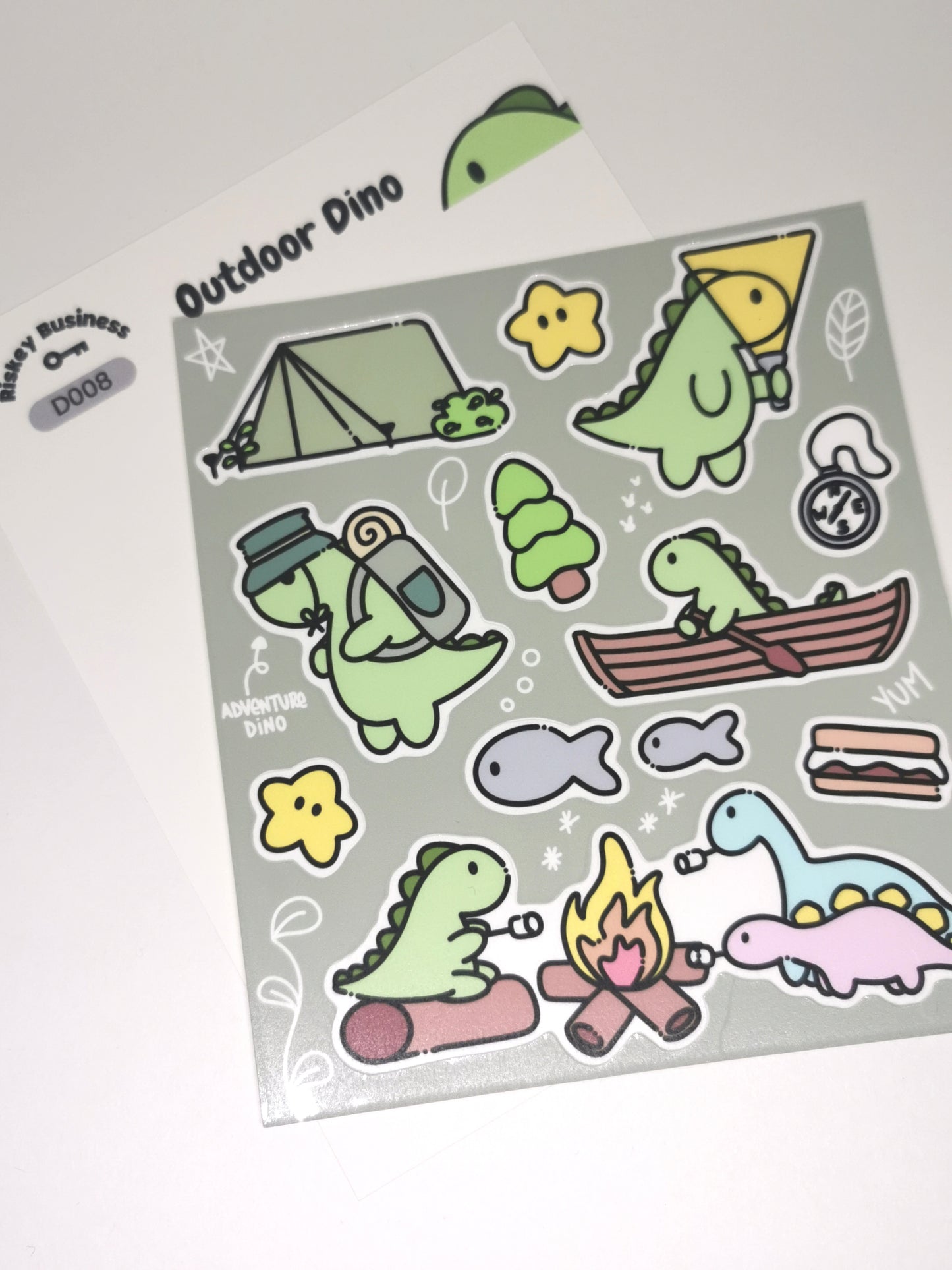 Outdoor Dino Sticker Sheet