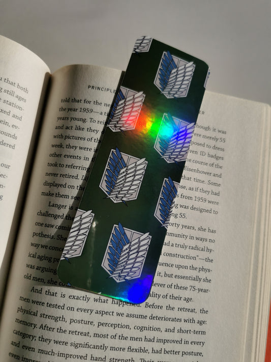 Survey Corps Logo Holographic Bookmark