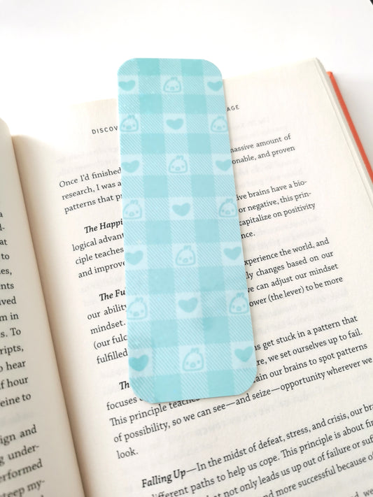 Blue Plaid Bookmark