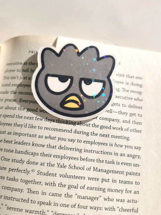 Grumpy Penguin Maru Magnetic Bookmark