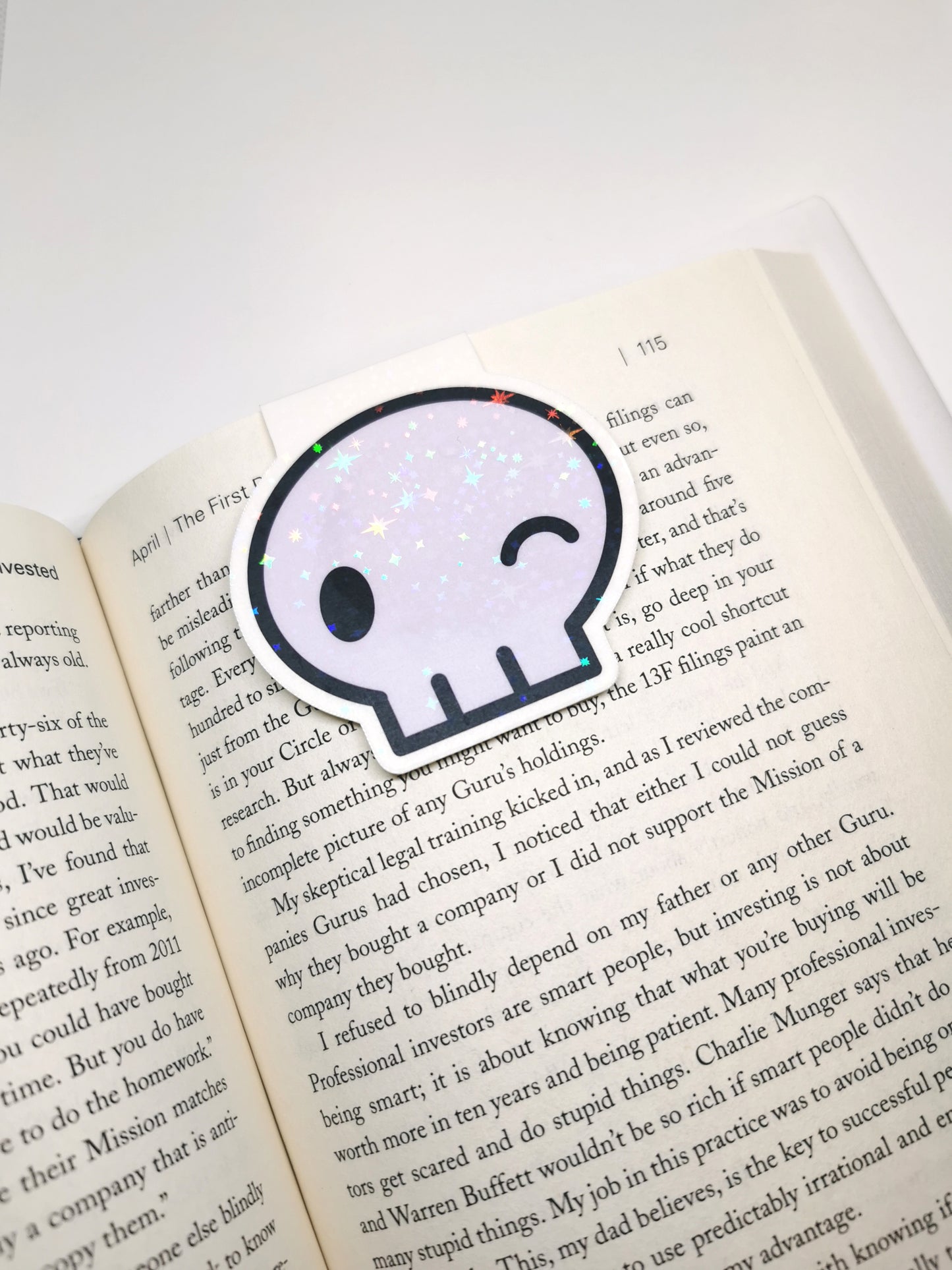 Skull Magnetic Bookmark