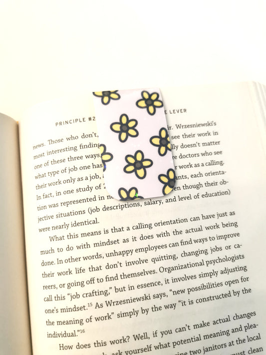 Spring Flowers Magnetic Bookmark